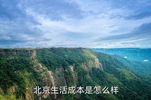  北京生活成本是怎么樣