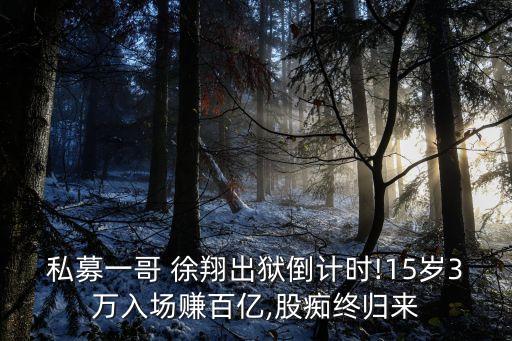 徐翔管理多少資金,徐翔資金最多到多少