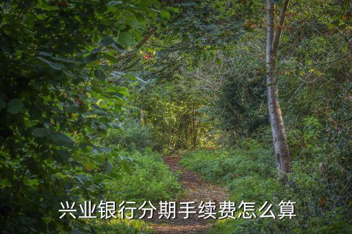  興業(yè)銀行分期手續(xù)費怎么算