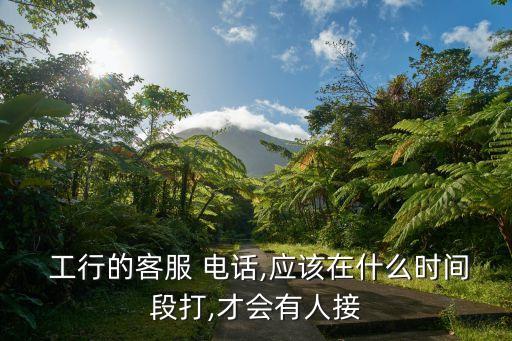  工行的客服 電話,應(yīng)該在什么時間段打,才會有人接