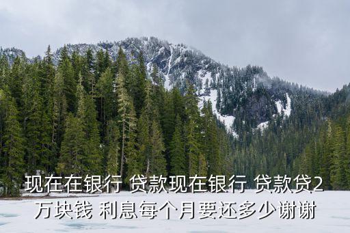 貸款2萬每月還多少利息,130萬貸款30年每月還多少