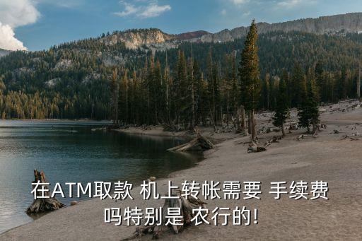 怎么在農(nóng)行atm機(jī)上轉(zhuǎn)賬怎么轉(zhuǎn)賬手續(xù)費(fèi)是多少錢