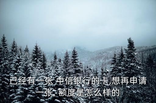 中信網(wǎng)申額度一般多少