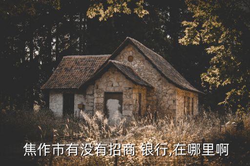  焦作市有沒(méi)有招商 銀行,在哪里啊