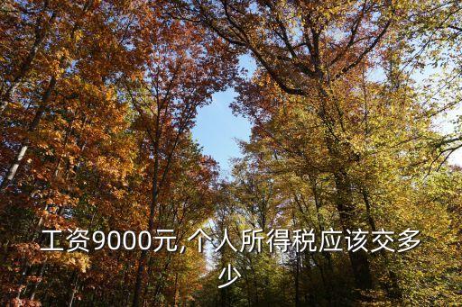 月工資19000交多少稅,19000交多少個(gè)人所得稅