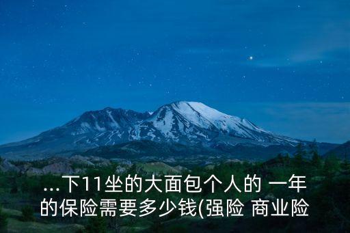 ...下11坐的大面包個人的 一年的保險需要多少錢(強險 商業(yè)險