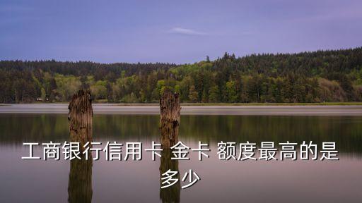 工商銀行信用卡 金卡 額度最高的是多少