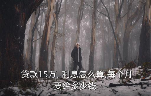 貸款15萬需要多少利息,貸款50萬還不上會坐牢嗎