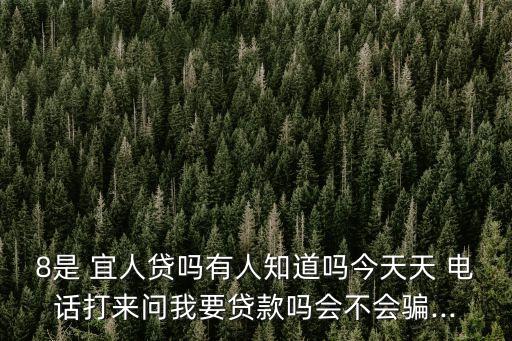 8是 宜人貸嗎有人知道嗎今天天 電話(huà)打來(lái)問(wèn)我要貸款嗎會(huì)不會(huì)騙...