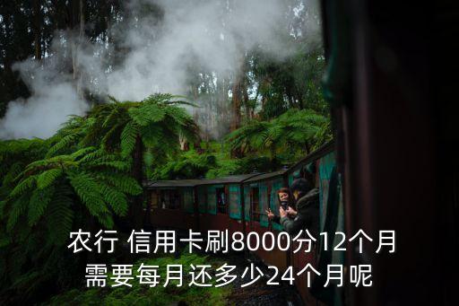 農(nóng)行信用卡每期還多少