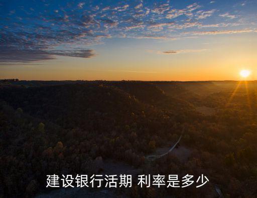 建行存款日利率是多少,建行利率2022存款最新公告
