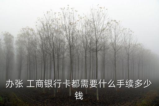 2017年工商開卡多少錢,工商卡開卡費(fèi)是多少