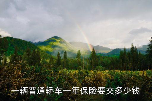 一輛普通轎車一年保險(xiǎn)要交多少錢