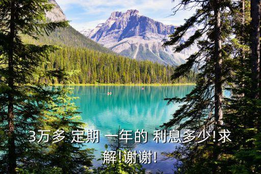 3萬多 定期 一年的 利息多少!求解!謝謝!