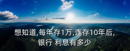 一萬元十年利息是多少,郵政一萬元存十年利息有多
