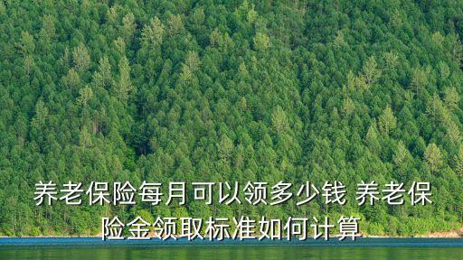  養(yǎng)老保險每月可以領(lǐng)多少錢 養(yǎng)老保險金領(lǐng)取標(biāo)準(zhǔn)如何計算