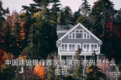 中國建設(shè)銀行首次登錄的 密碼是什么 密碼