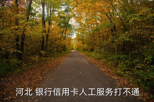  河北 銀行信用卡人工服務(wù)打不通