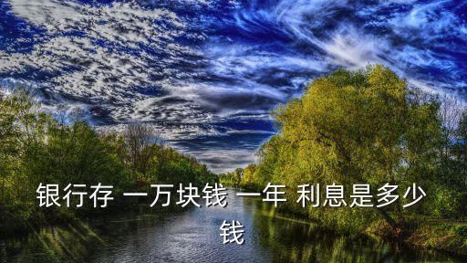 銀行存 一萬塊錢 一年 利息是多少錢