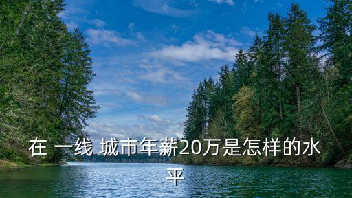 在 一線 城市年薪20萬是怎樣的水平