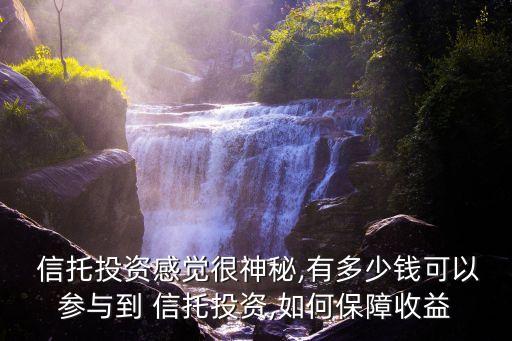  信托投資感覺很神秘,有多少錢可以參與到 信托投資,如何保障收益