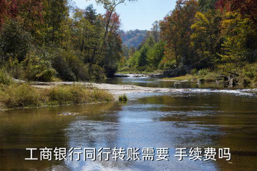 工商銀行同行轉(zhuǎn)賬需要 手續(xù)費(fèi)嗎