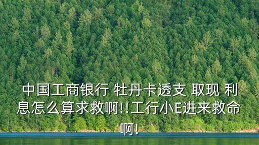 牡丹卡取現(xiàn)利息多少