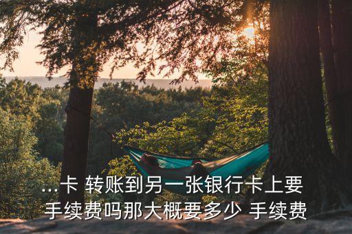 怎么用卡對卡轉賬手續(xù)費是多少