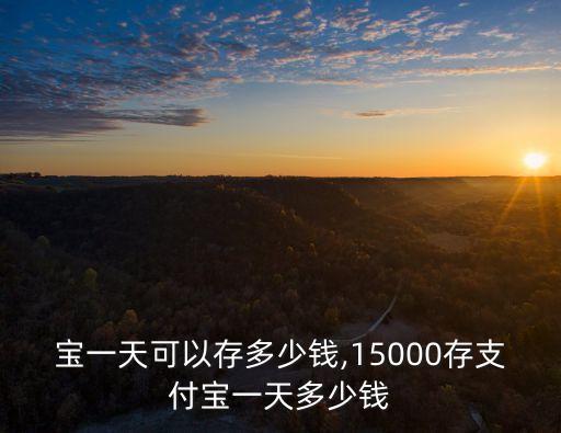 支付寶一天可以存多少錢,15000存支付寶一天多少錢