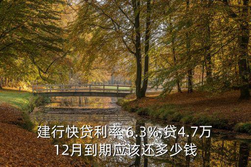 年利率6.3是多少