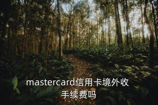 mastercard信用卡境外收 手續(xù)費嗎