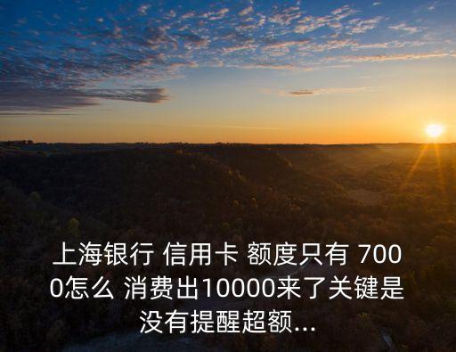 信用卡額度7000 最高可消費(fèi)多少,怎么調(diào)整信用卡單筆消費(fèi)最高額度