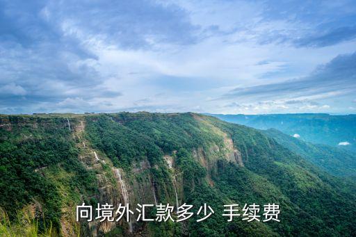 向境外匯款多少 手續(xù)費(fèi)