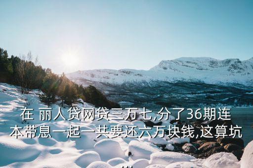 麗人小貸可以貸多少
