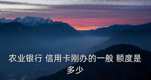 申請(qǐng)農(nóng)行明珠信用卡額度一般多少,農(nóng)行信用卡臨時(shí)額度申請(qǐng)失敗