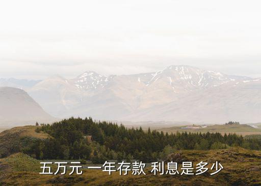  五萬(wàn)元 一年存款 利息是多少