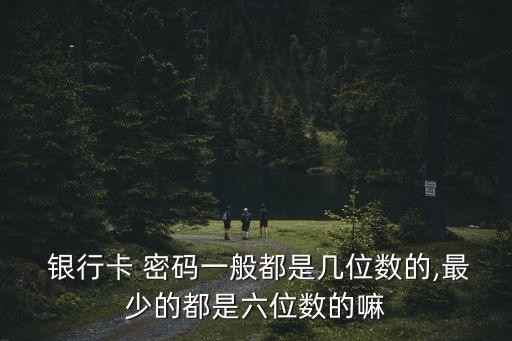  銀行卡 密碼一般都是幾位數(shù)的,最少的都是六位數(shù)的嘛