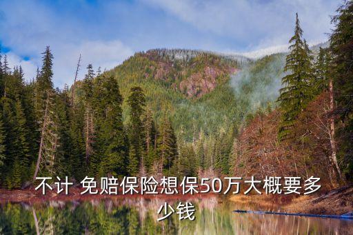 不計免賠保額是多少錢