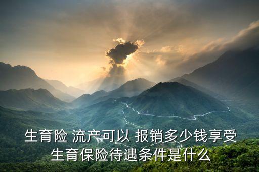  生育險(xiǎn) 流產(chǎn)可以 報(bào)銷多少錢享受 生育保險(xiǎn)待遇條件是什么