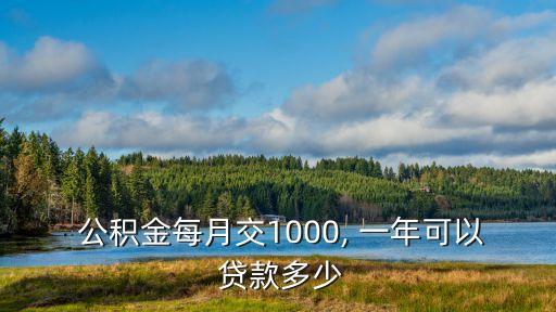一年公積金能貸款多少,入職一年公積金可以貸款多少