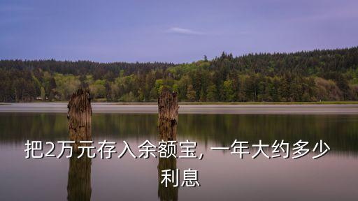兩萬元存一年多少利息是多少錢