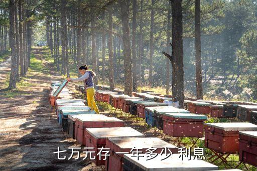  七萬元存 一年多少 利息