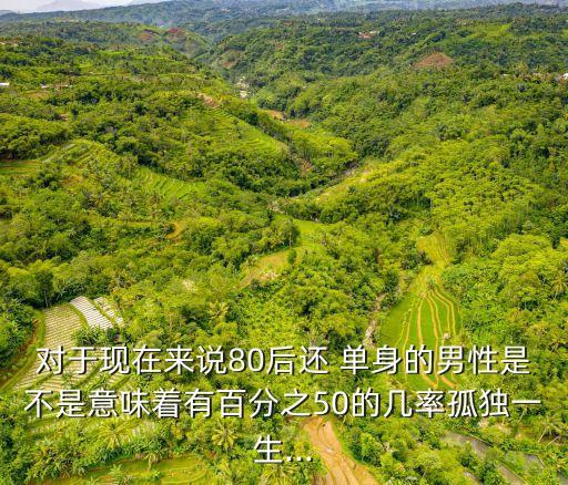 80后單身的男孩有多少錢,中國有多少80后單身