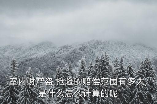 室內(nèi)財(cái)產(chǎn)盜 搶險(xiǎn)的賠償范圍有多大,是什么怎么計(jì)算的呢