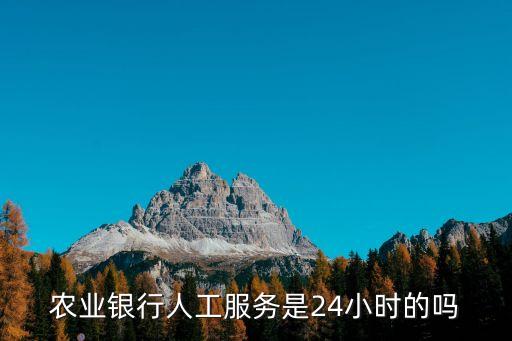 農(nóng)業(yè)銀行人工服務(wù)是24小時的嗎