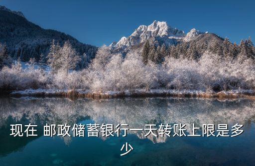 現(xiàn)在 郵政儲(chǔ)蓄銀行一天轉(zhuǎn)賬上限是多少