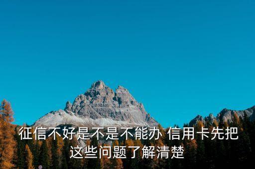 個人征信低于多少無法辦理信用卡,沒有辦理信用卡可以查個人征信嗎