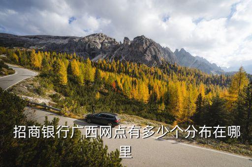  招商銀行廣西網點有多少個分布在哪里