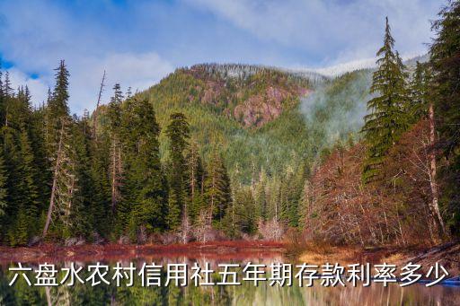 六盤水農(nóng)村信用社五年期存款利率多少