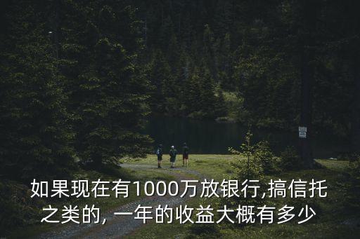 如果現(xiàn)在有1000萬放銀行,搞信托之類的, 一年的收益大概有多少